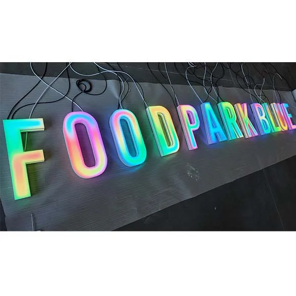 acrylic-rgb-letters real project